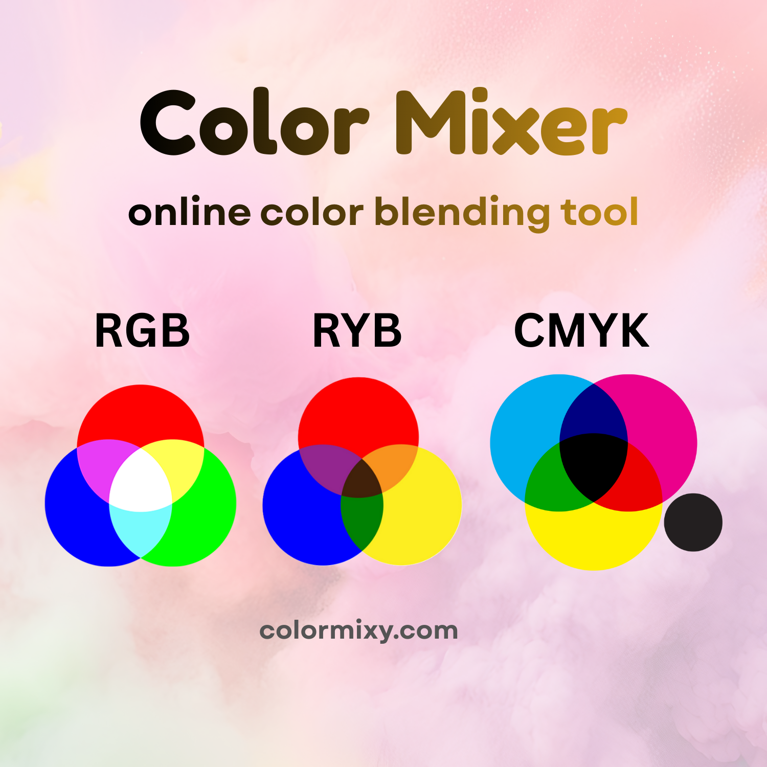 Color Mixer - Mix RGB, RYB & CMYK Colors Online | Free Color Blending Tool